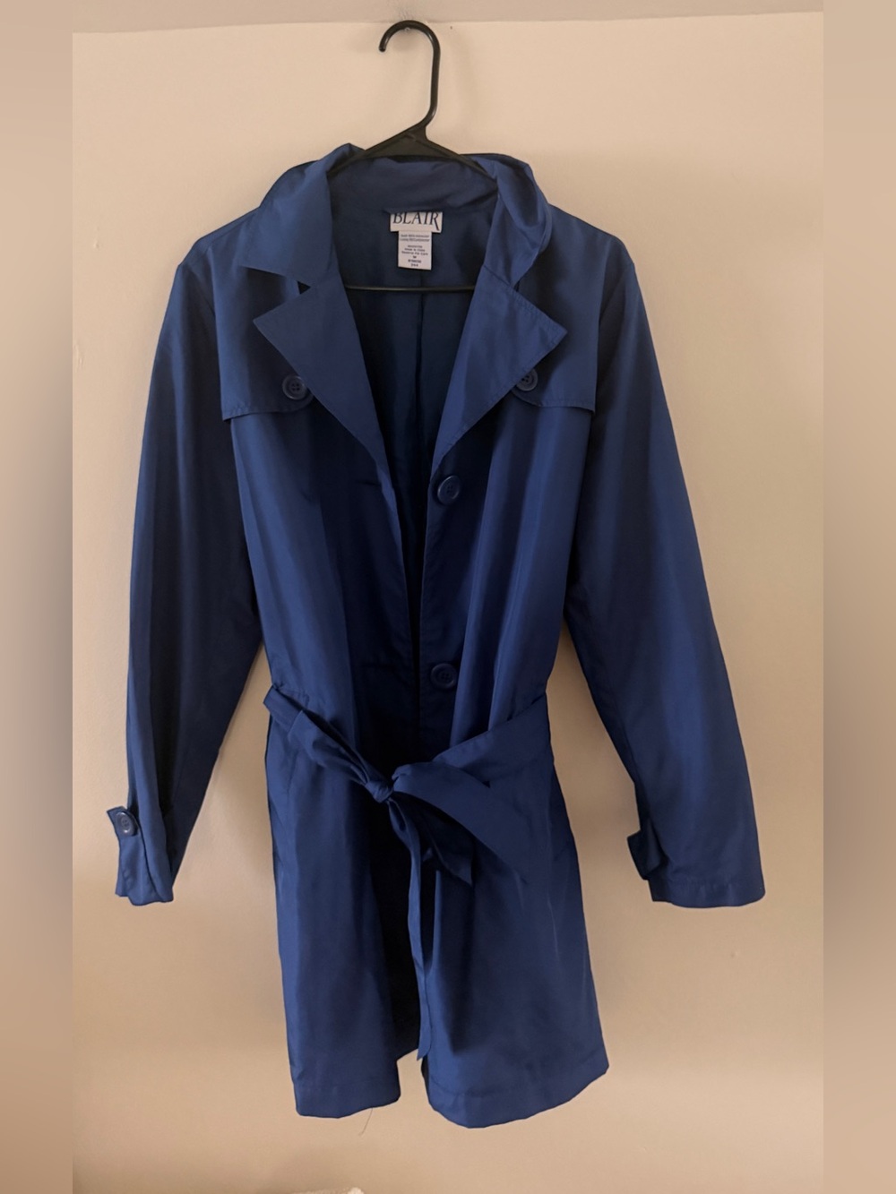 Blair Classic Navy Trench Coat with Belt